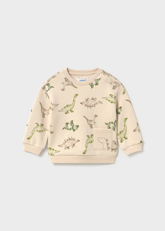 Baby Animal Pocket Sweatshirt - Dino