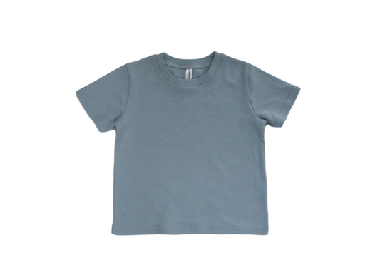 Signature Tee - Dusty Blue