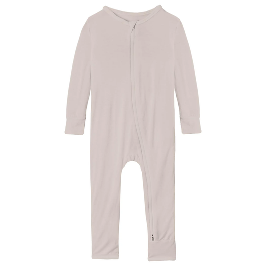 Coverall with 2 Way Zipper - Latte