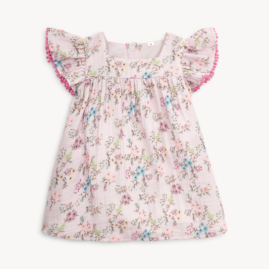 Emily Cotton Magnetic Easy Peasy Flutter Sleeve Dress
