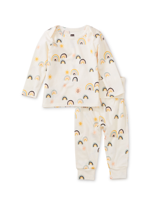 Baby Lap Shoulder Top Set - Rainbow