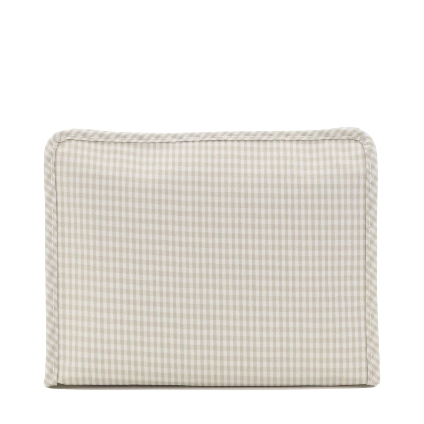 Roadie Large Zip pouch - Gingham Pearl Grey