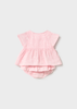 Newborn Girl Bloomers and Blouse Set - Pink