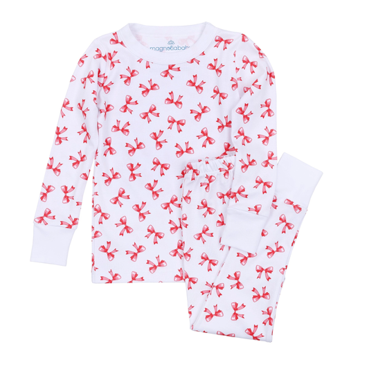 Scarlett Bows Toddler Long Pajamas