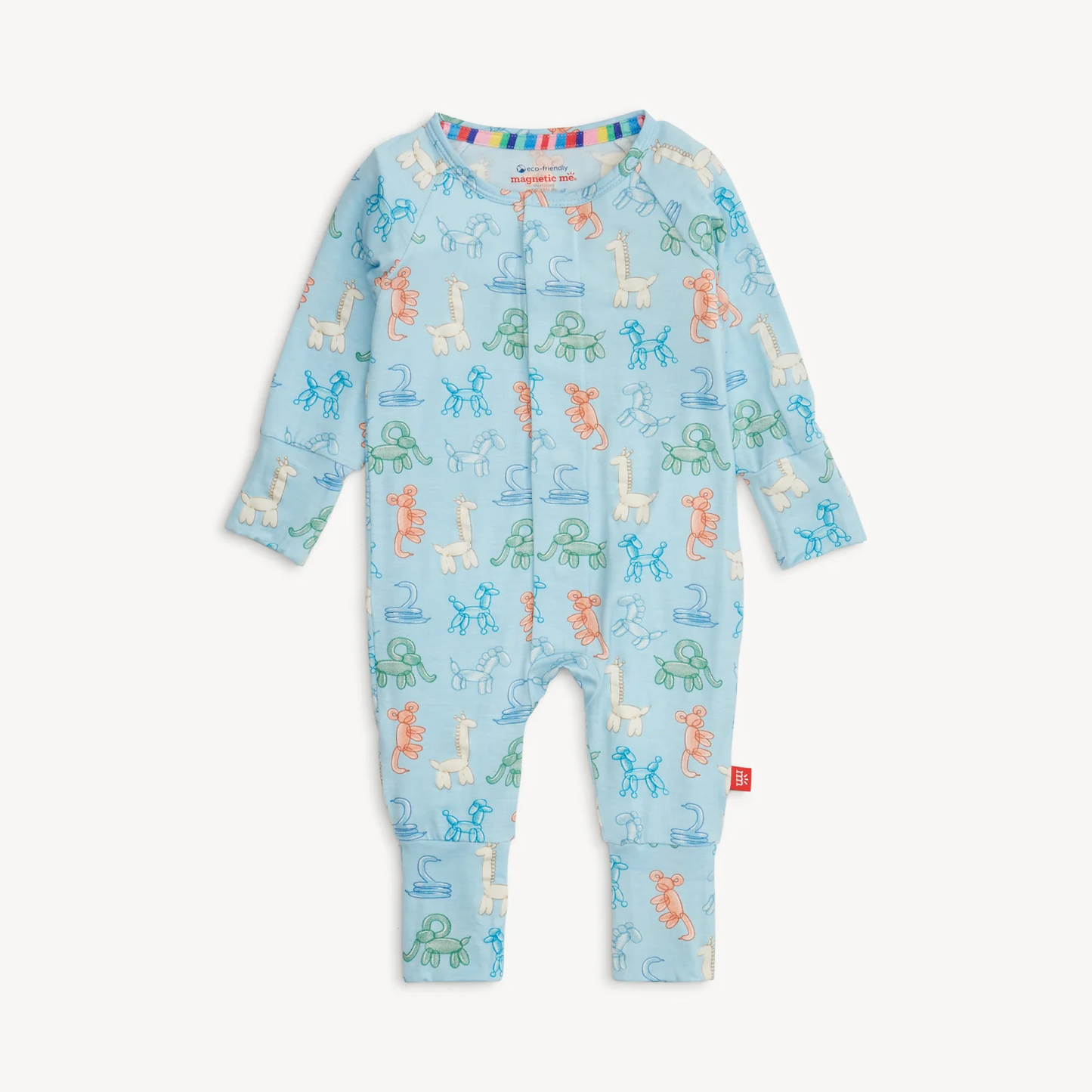Magnetic Convertible Coverall - Blue Party Animals Glow in the Dark