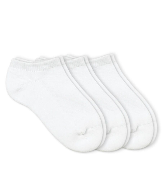 Jefferies Socks School Uniform Smooth Toe Sport Low Cut Socks 3 Pair Pack - White