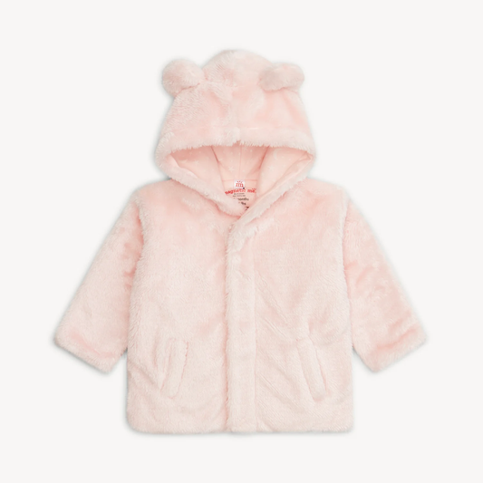 Magnetic Me Pink Blossom Minky Magnetic Bear Jacket