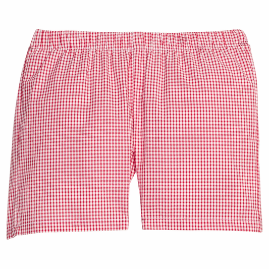 Basic Short - Red Seersucker Gingham
