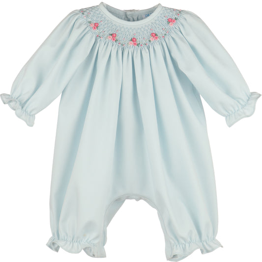 Welcome Home Waves Smocked Bubble - Blue