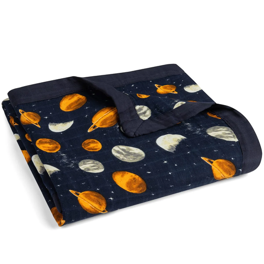 Planets Big Lovey Three-Layer Muslin Blanket