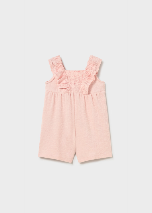 Baby Crochet Romper - Peony