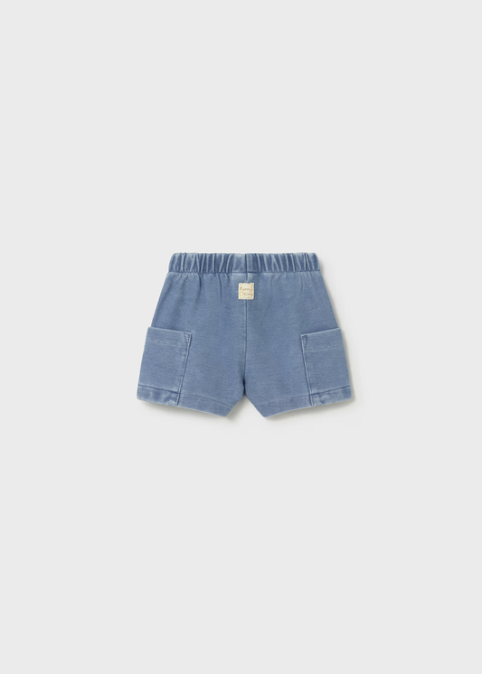 Newborn Boy Shorts - Light Denim