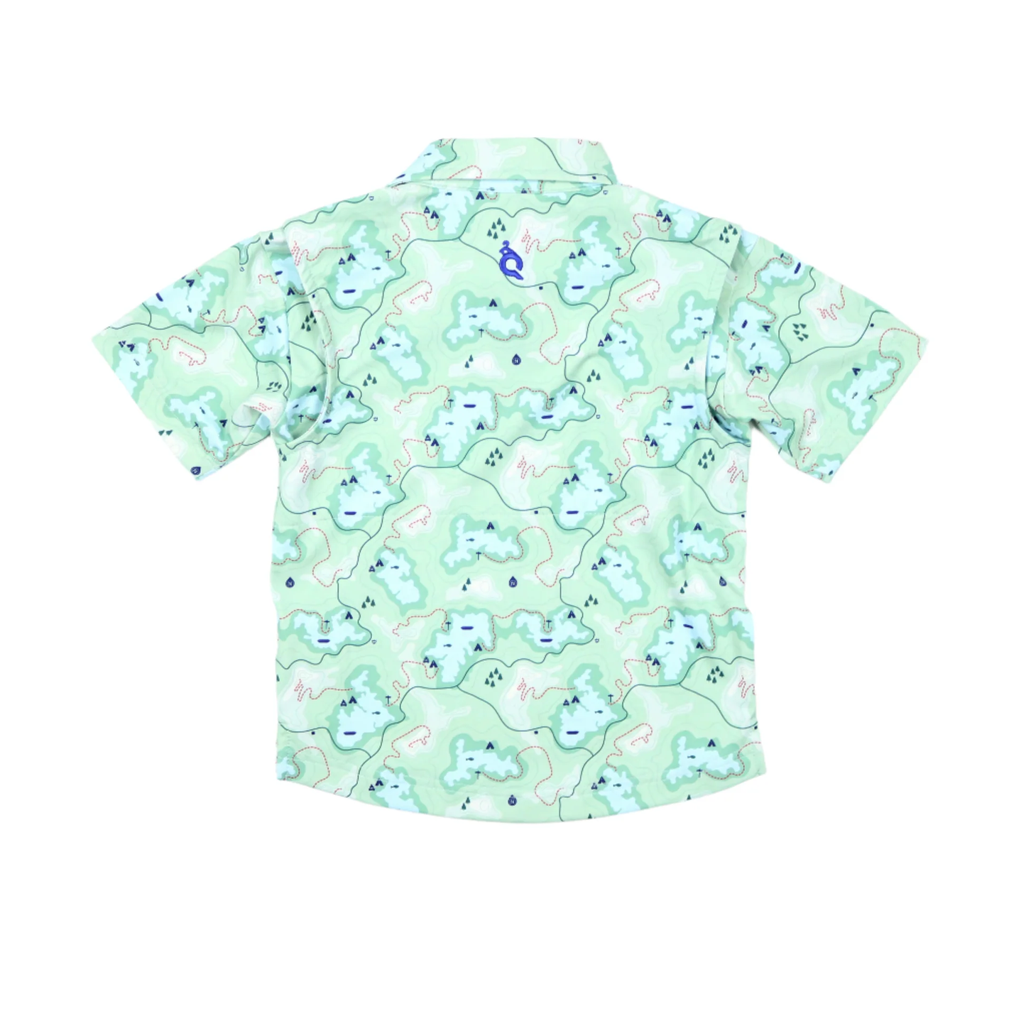 Trail Map Camo Polo Short Sleeve Shirt