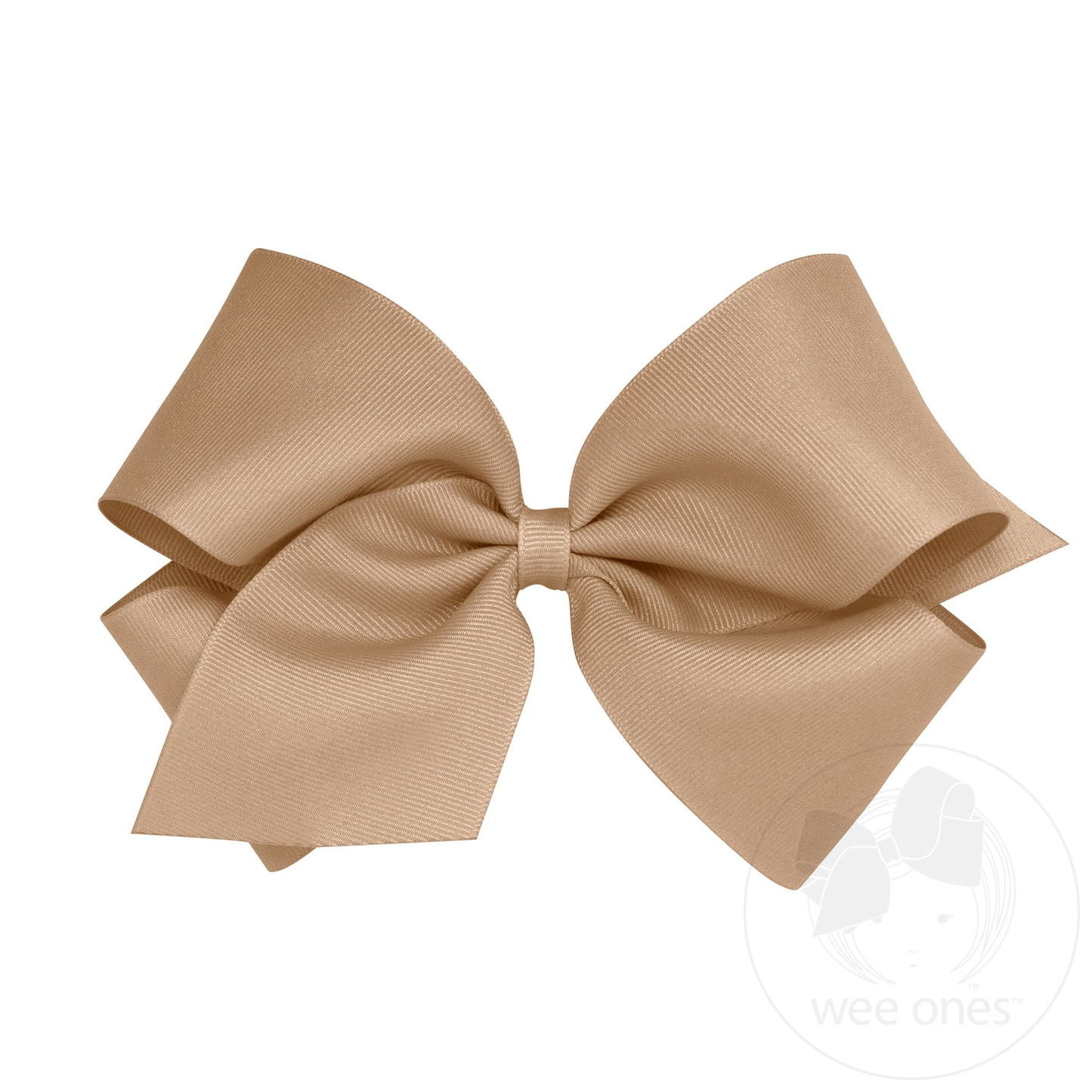 King Classic Grosgrain Hair Bow (Knot Wrap) - Oatmeal