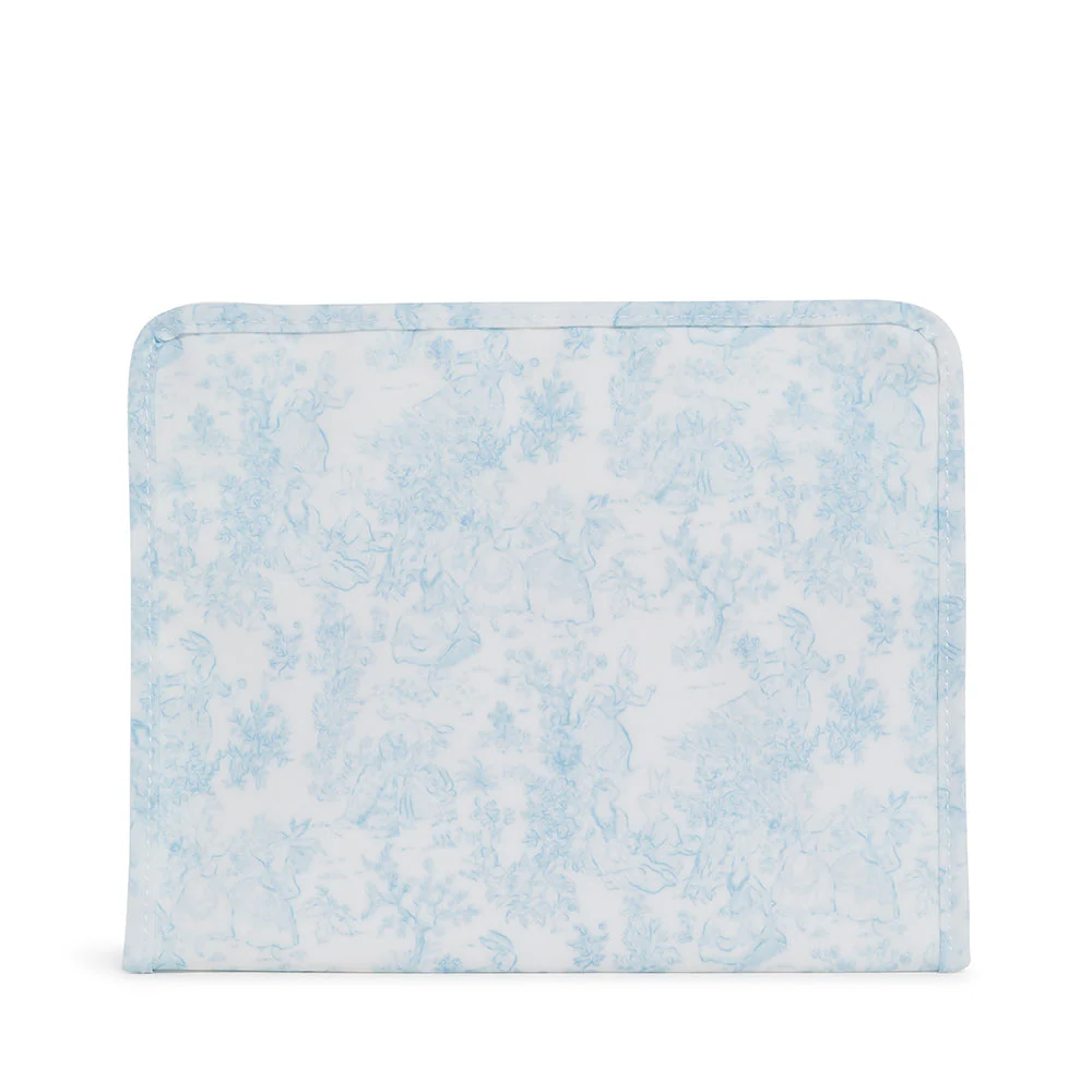 Roadie Large Zip Pouch - Bunny Toile Blue