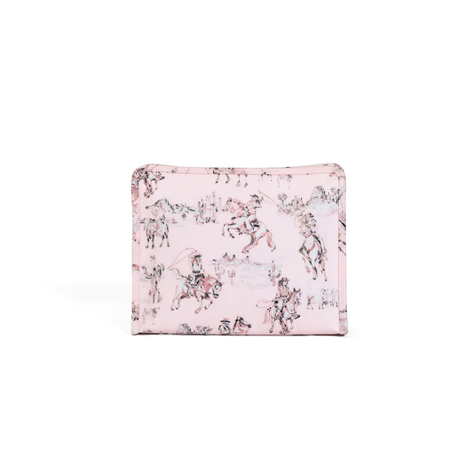 Roadie Large Zip Pouch - Cowgirl Toile
