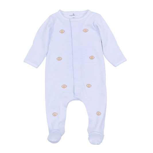 Touchdown Cutie Footie - Light Blue