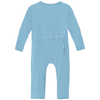 Coverall with 2 Way Zipper - Seaside Blue
