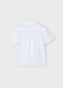 Boy Dress Shirt with Pocket - White