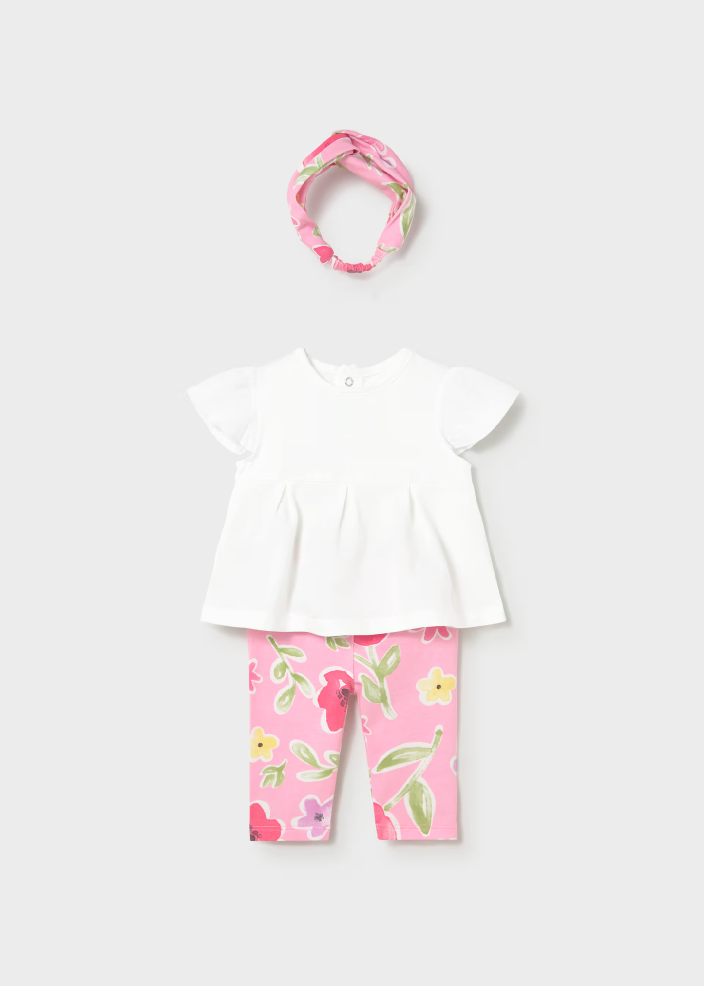 Girl 3-Piece Printed Set - Bubblegum