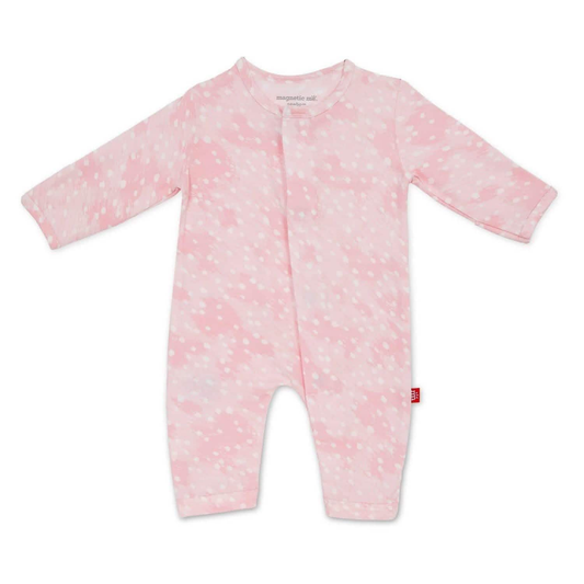 Pink Doeskin Modal Magnetic Fuss Free Coverall