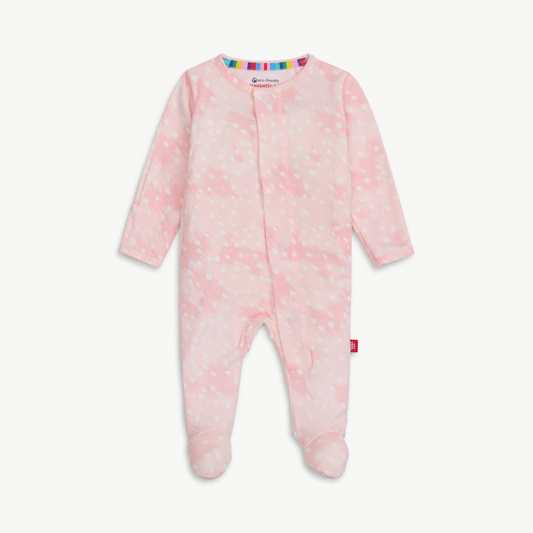 Pink Doeskin Modal Magnetic Parent Favorite Footie