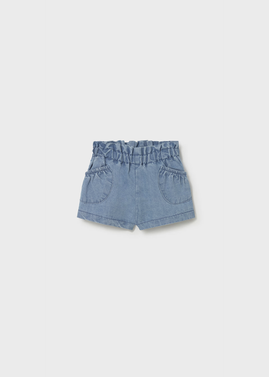 Newborn Girl Shorts - Denim