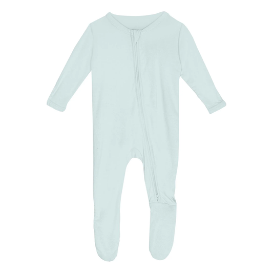 Footie with 2 Way Zipper - Fresh Air