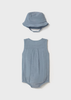 Newborn Romper with Hat - Denim
