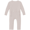 Coverall with 2 Way Zipper - Latte
