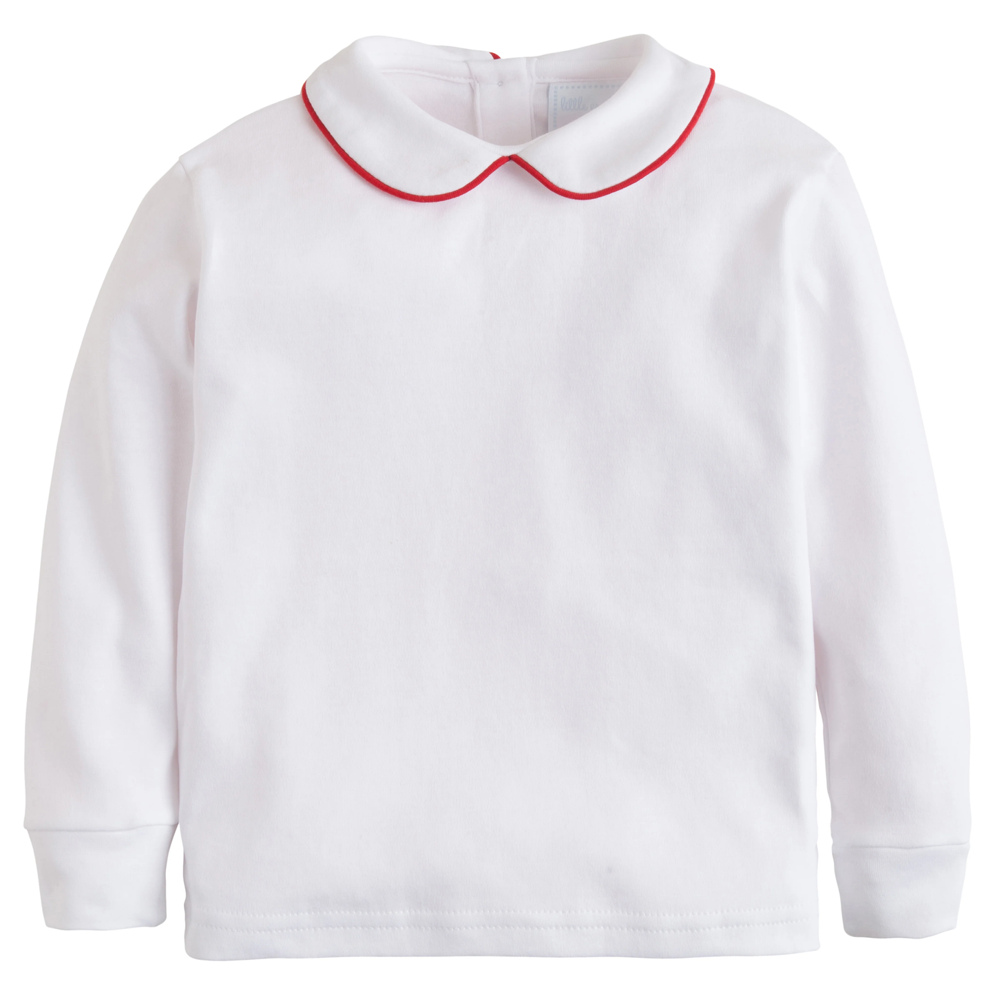 Piped Peter Pan Shirt - Red