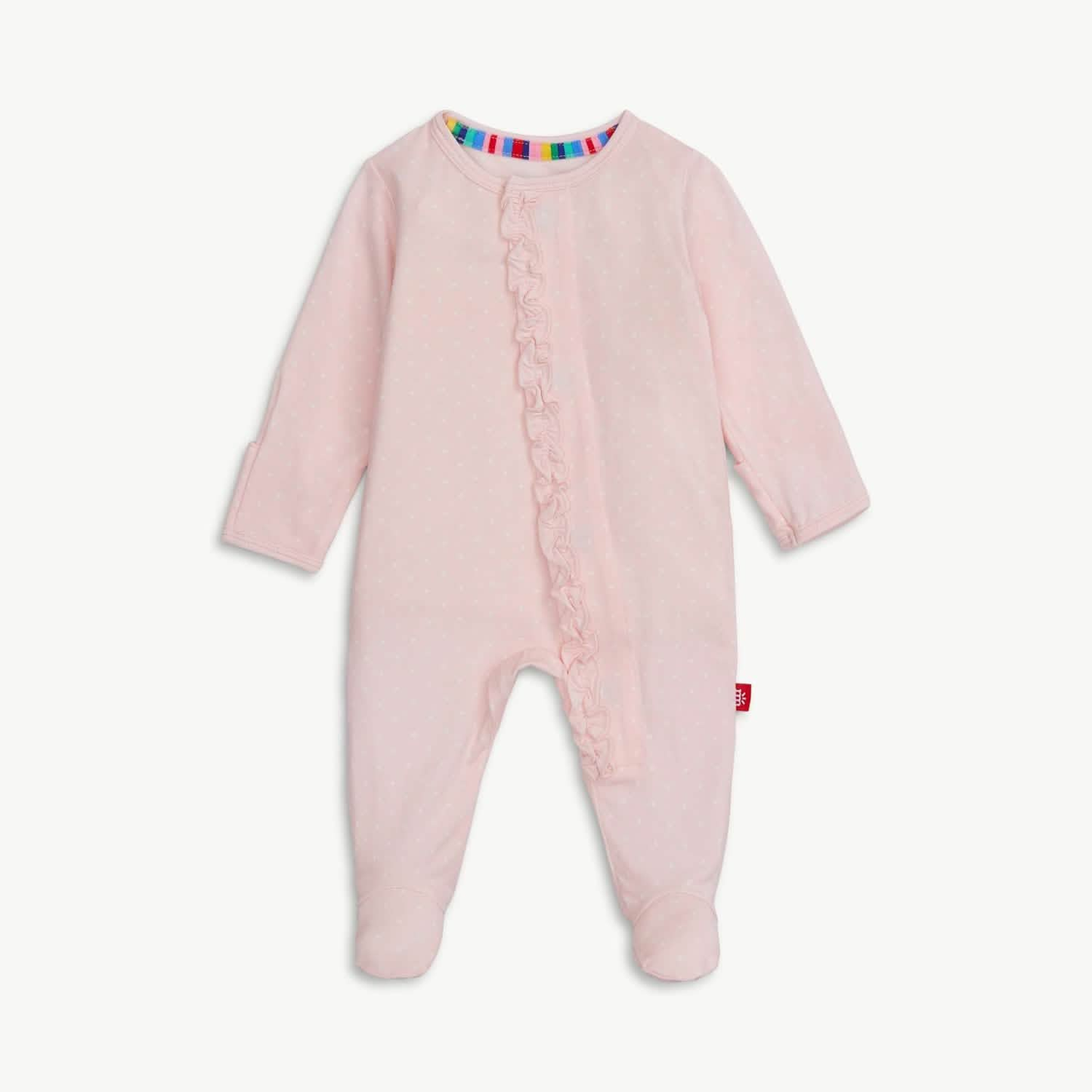 Pin Dot Pink Modal Magnetic Parent Favorite Footie