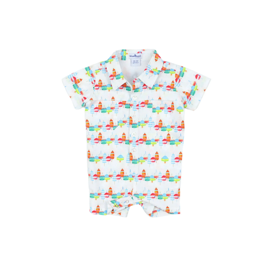 Buoys Short Sleeve Romper
