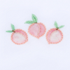 Summer Peaches Embroidered Flutter Bubble