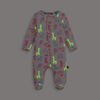 Magnetic Convertible Footie - Pink Party Animals Glow in the Dark Modal