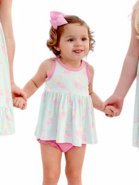 Pink Pelican Peplum Set