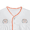 Orange/White Unisex Diaper Set