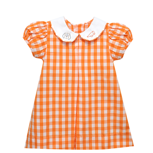 Hound Dog Orange/White Dress