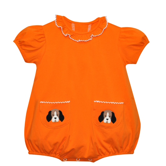 Hound Dog Orange/White Girl Bubble