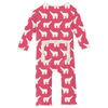 Muffin Ruffle Coverall W/2-Way Zipper - Winter Rose Polar Bears