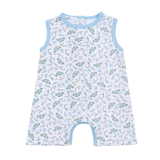 Hook, Line, and Sinker Sleeveless Short Playsuit