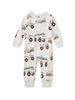 Long Sleeve Pocket Baby Romper - Snow Vehicles