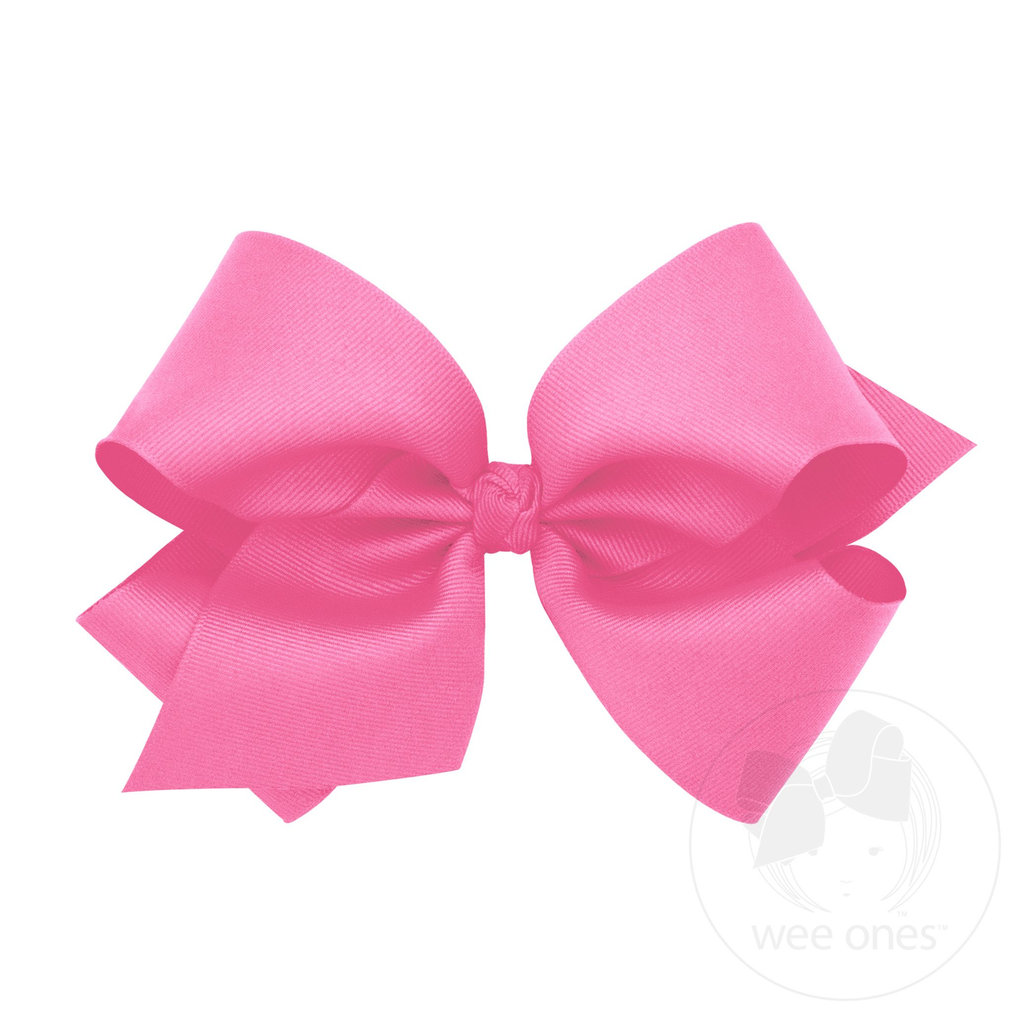 King Classic Grosgrain Hair Bow (Knot Wrap) - Hot Pink