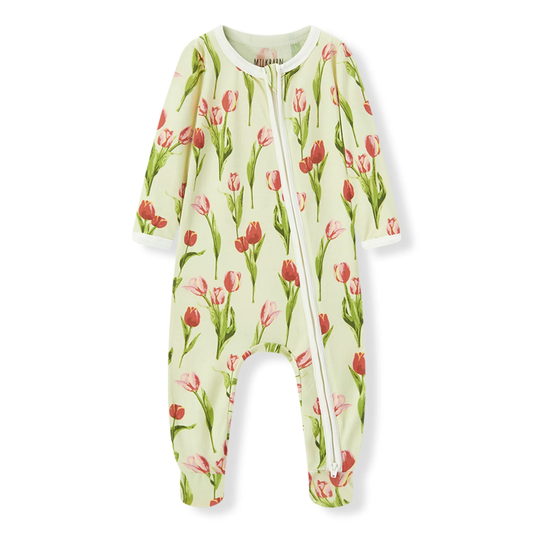 Tulip Luxe Stretch Zipper Footed Romper