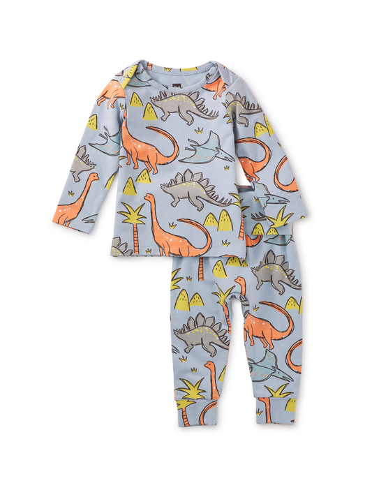 Baby Lap Shoulder Top Set - Dino