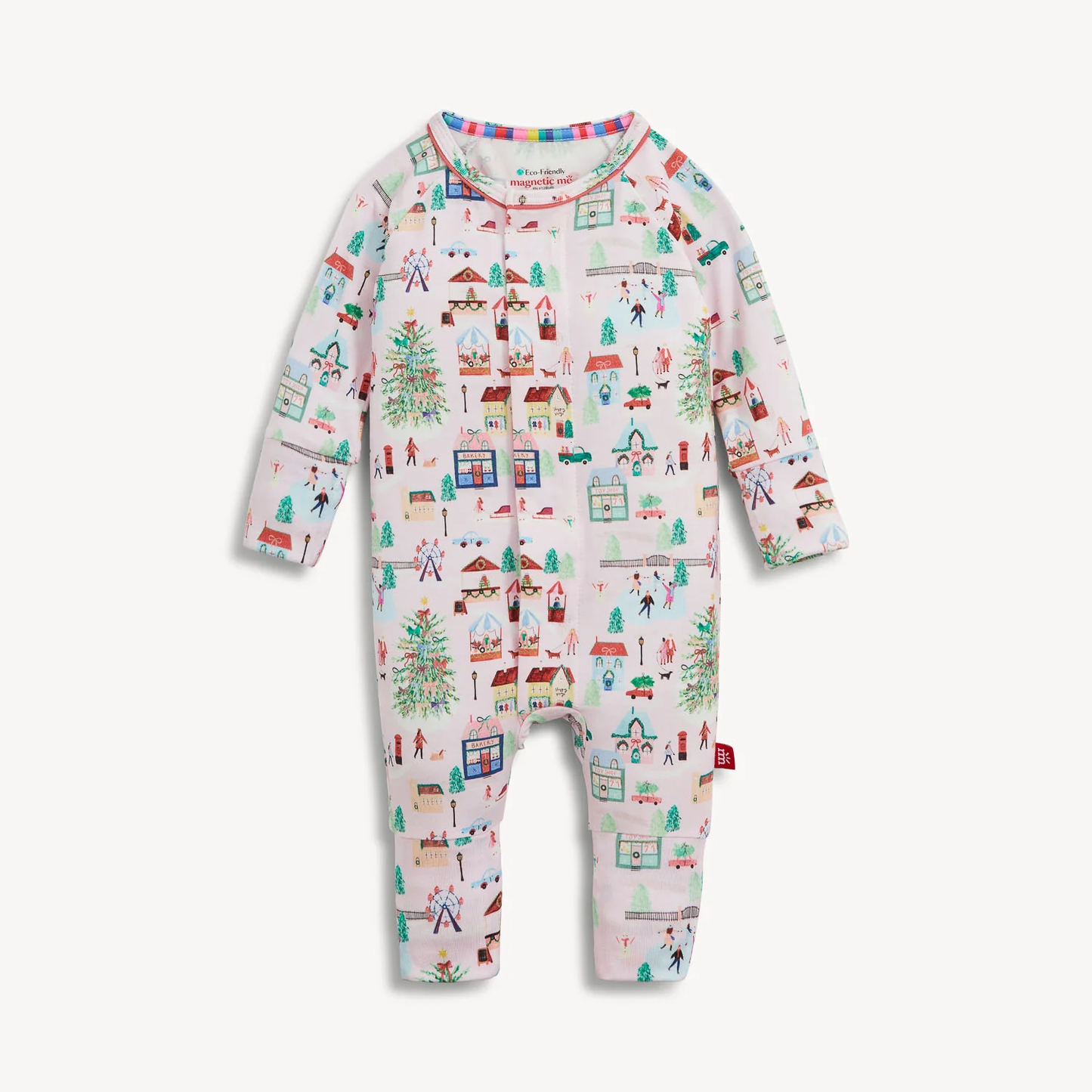 Magnetic Convertible Coverall - Winter Village