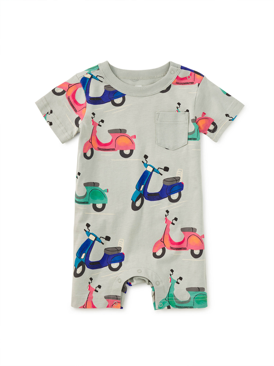 Pocket Shortie Baby Romper - Zoom Zoom España