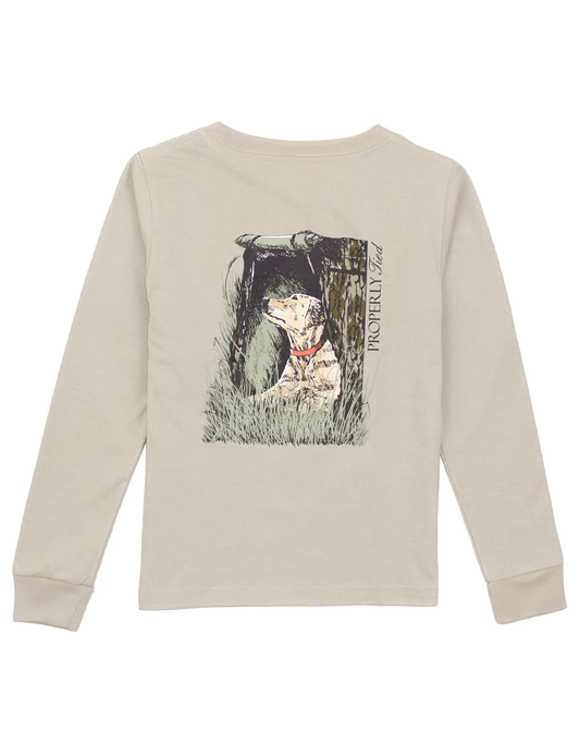 Boys Mossy Oak Lab Long Sleeve Linen