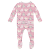 Muffin Ruffle Footie with 2 Way Zipper - Cake Pop Cats & Yarn