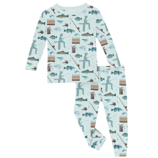 Long Sleeve Pajama Set - Fresh Air Fishing